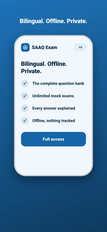Examen SAAQ - Pratique 2026 screenshot 5 of 5