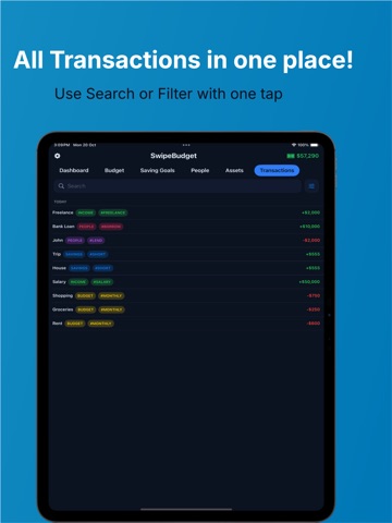 Swipe Budget: Money Manager iPad screenshot