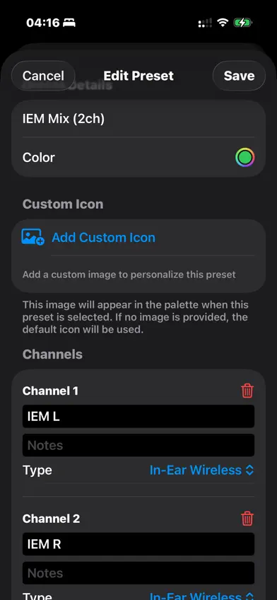 RevolutionStagePlotMobile screenshot 2