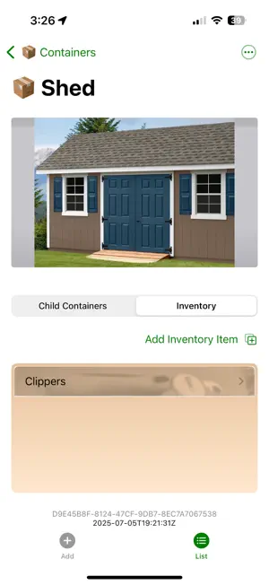 SnapPack Inventory screenshot 2