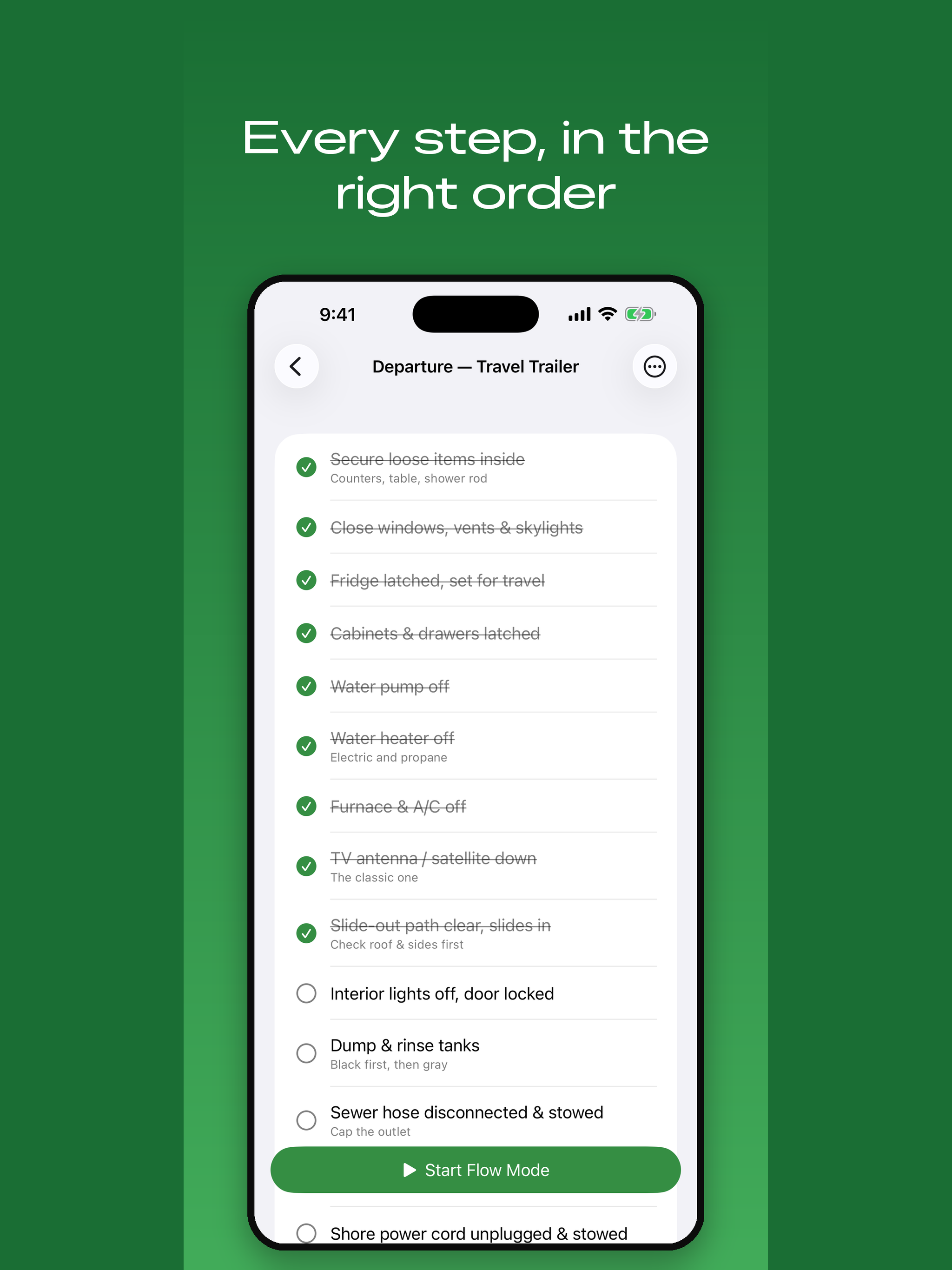 Hitchlist: RV Checklists screenshot 7