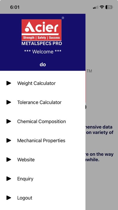 Acier MetalSpecs Pro Screenshot