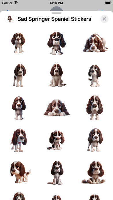 Screenshot #2 pour Sad Springer Spaniel Stickers