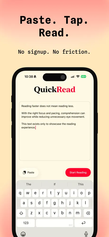 Приложение «Quick Read - RSVP» screenshot 3