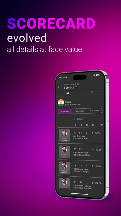 LIVE cricket scores scoreblox Screenshot
