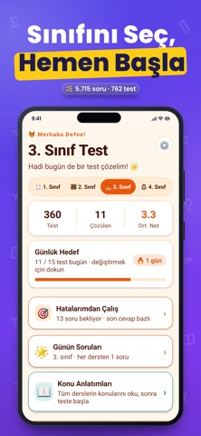 İlkokul Test: 1-4. Sınıf screenshot 2
