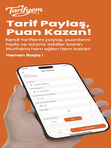 Tarifyem – Yemek Tarifleri iPad screenshot