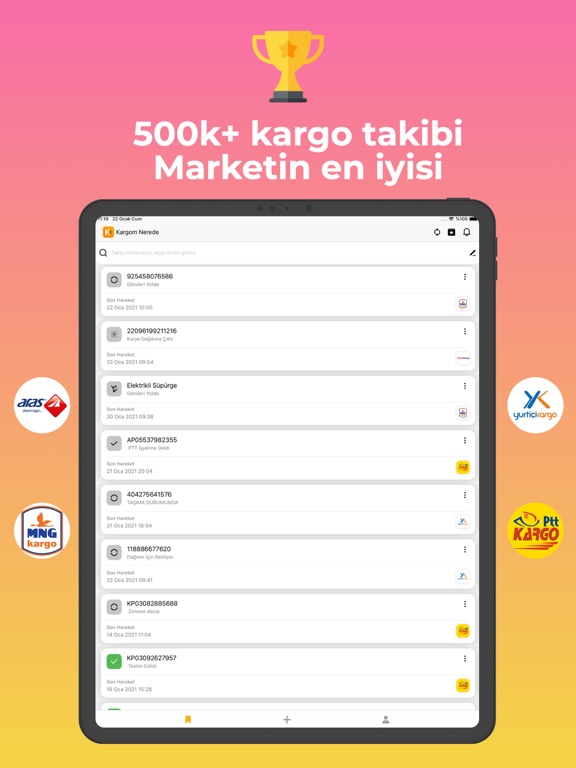 Kargo Takip iPad screenshot 1 - Business app
