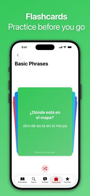 SpeakEasy Spanish Phrasebook screenshot 2