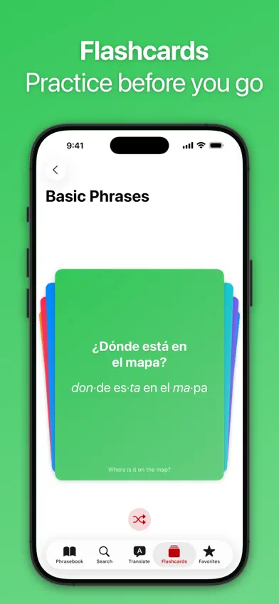 SpeakEasy Spanish Phrasebook screenshot 2