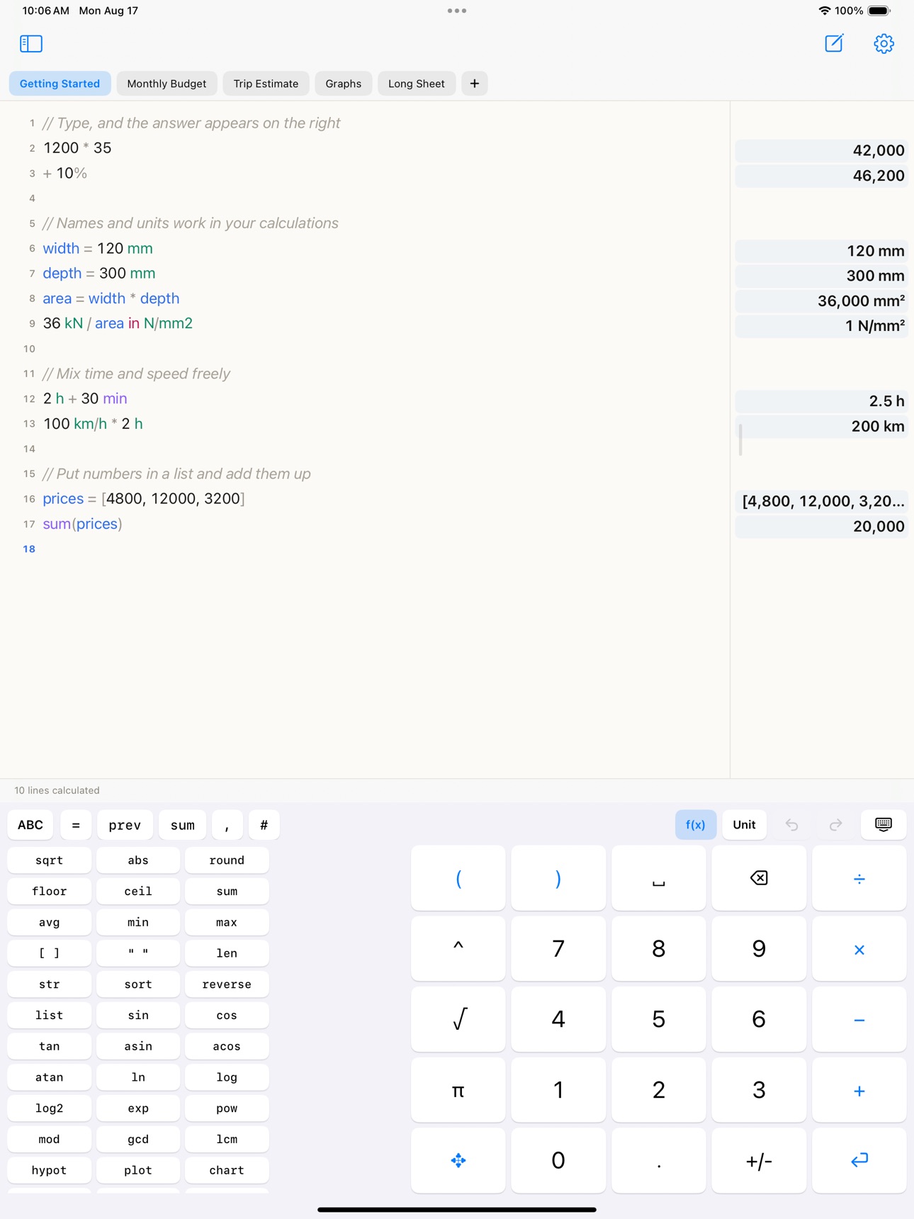 Screenshot 4 of SujiCalc