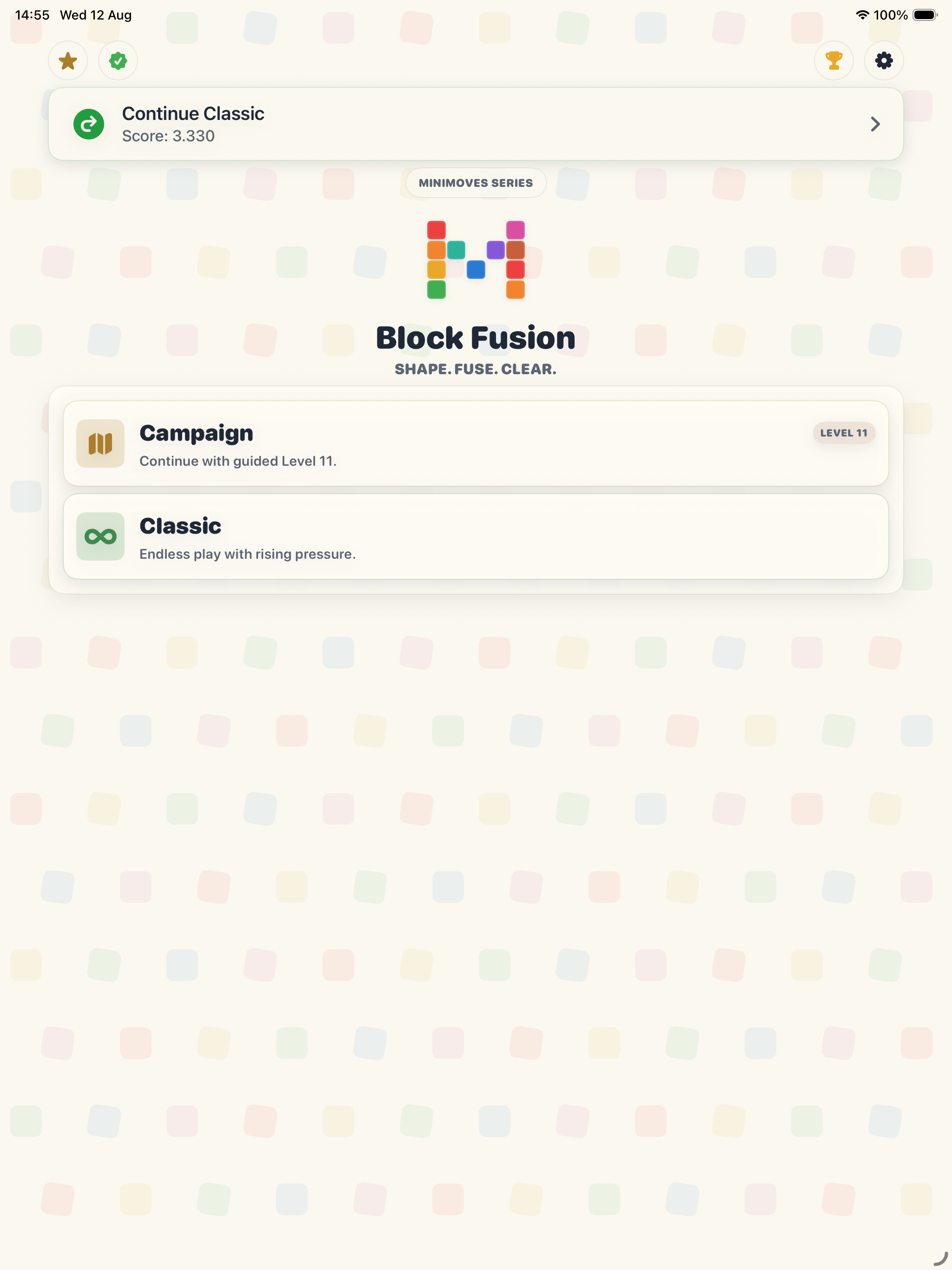 Mini Moves: Block Fusion screenshot 7