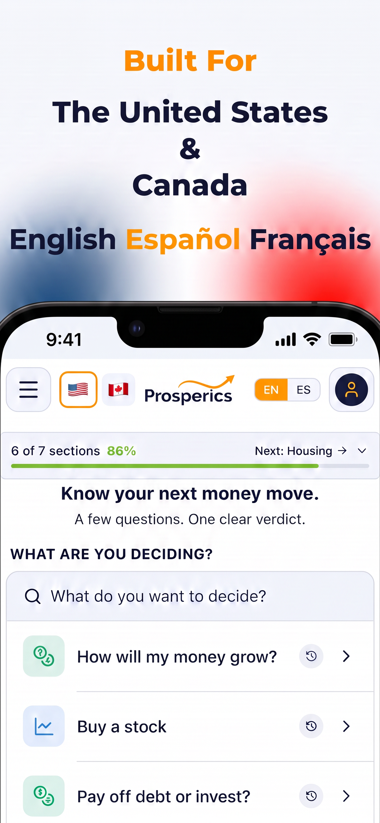 Prosperics: AI Finance Tool screenshot 6