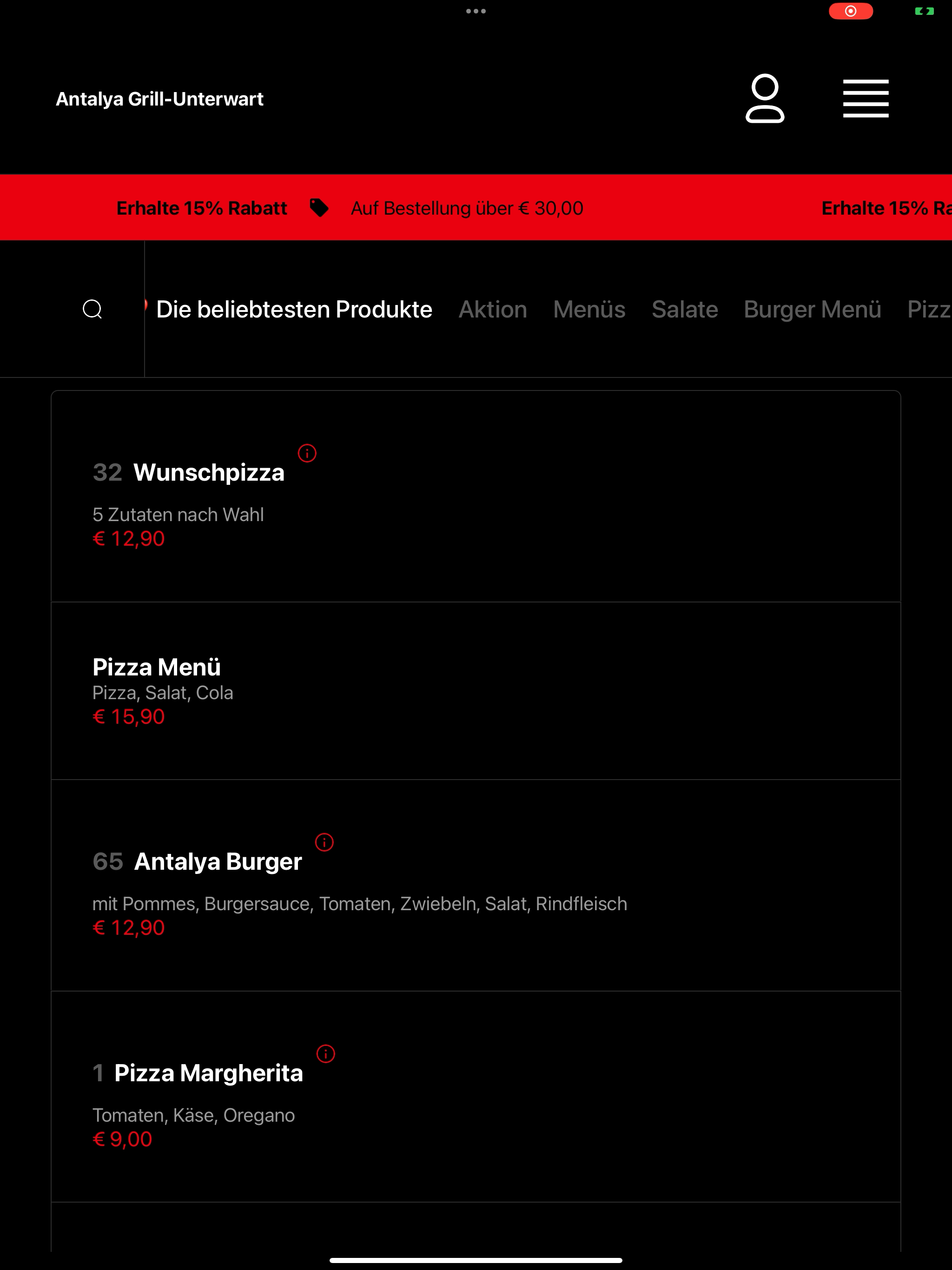 Antalya Grill-Unterwart screenshot 14