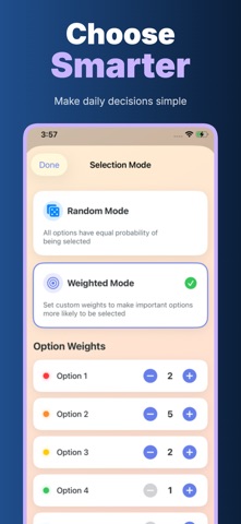 PickOne: Random Choice Picker iPhone screenshot