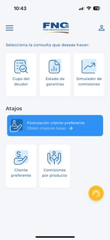 Fondo nacional de garantias screenshot