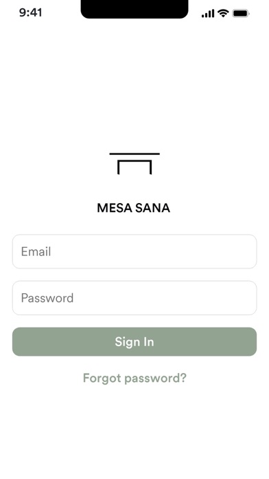 Screenshot 1 of Mesa Sana App