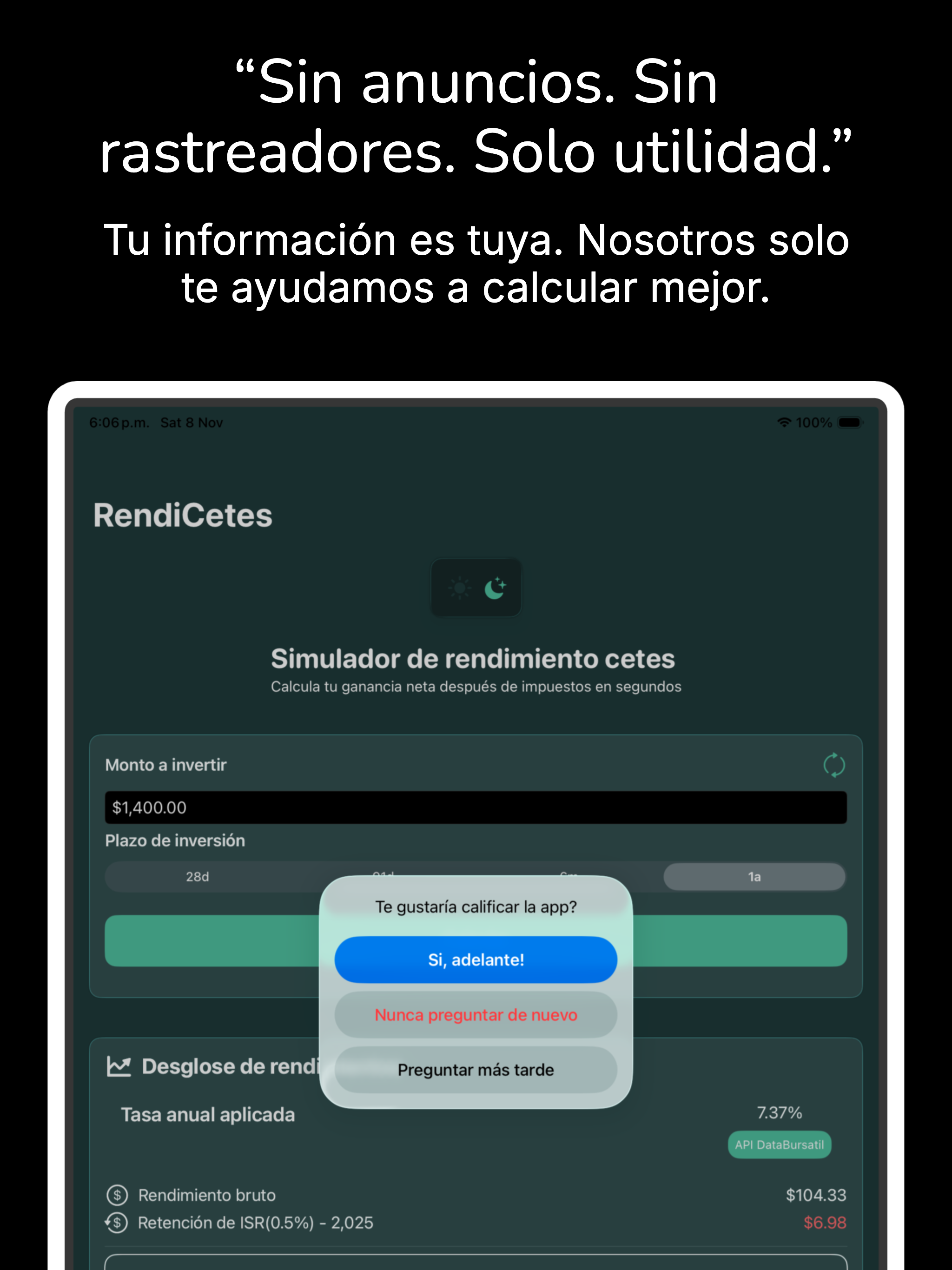RendiCetes screenshot 8