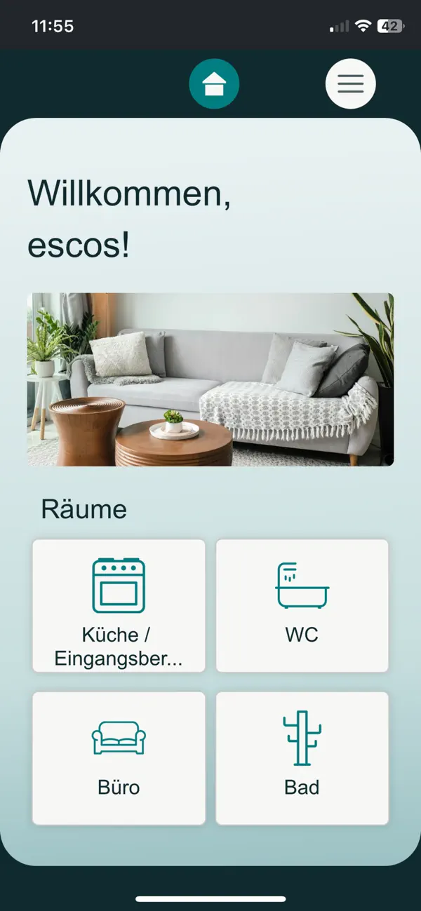 Screenshot #1 pour escos Smart Home