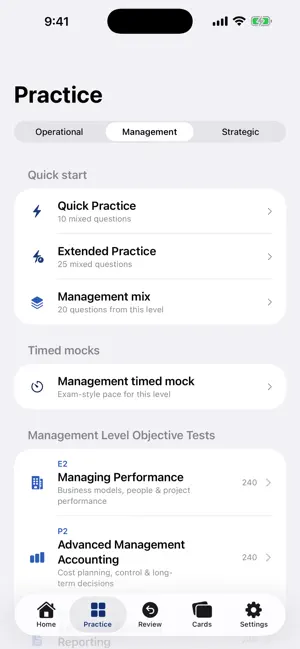 CIMA OT Prep screenshot 2