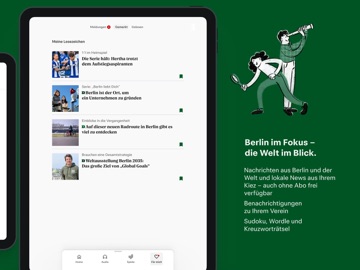 Berliner Morgenpost News iPad screenshot