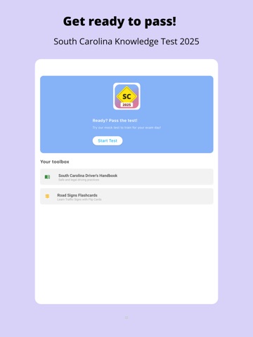 SC DMV Permit Test + iPad screenshot