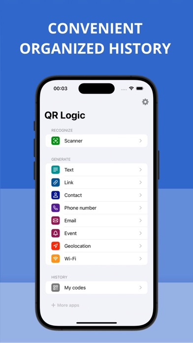 QR code reader scanner Barcode Screenshot