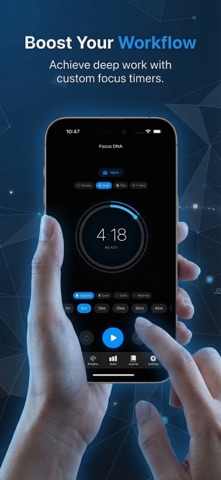 Focus DNA - Pomodoro Timer iPhone screenshot
