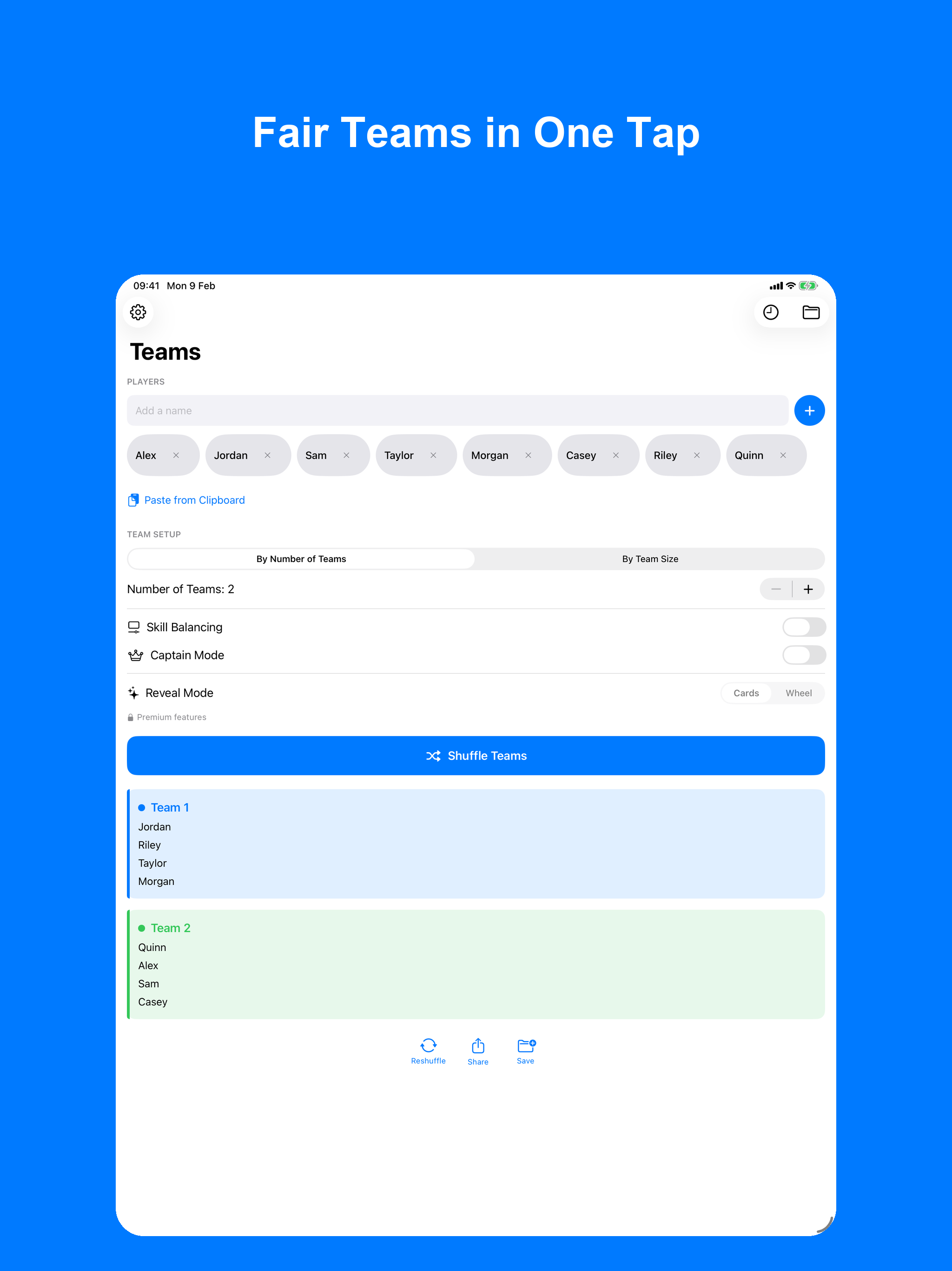Random Team Generator - Splitr screenshot 6