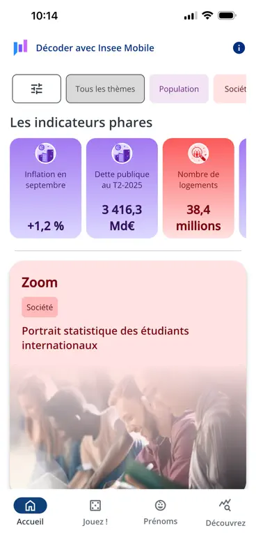 Insee Mobile screenshot 1 of 7