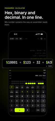 Rechenwerk: Hex & Binary Calc app screenshot