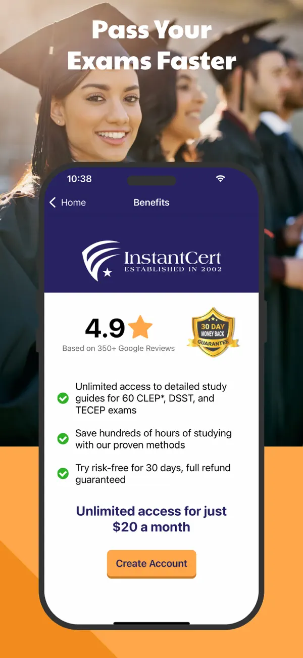 Screenshot #1 pour InstantCert CLEP