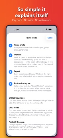 Swipe & Split: Carousel Maker screenshot
