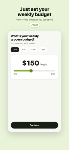 Budgy AI: Budget Meal Planner screenshot 2