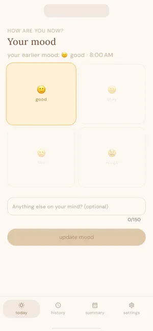 moodlet - Track your Mood screenshot 2