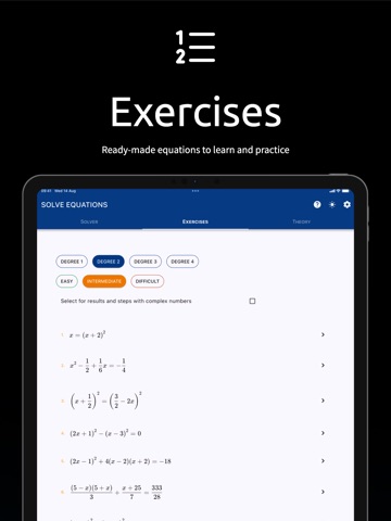 Equation & System Solver iPad screenshot