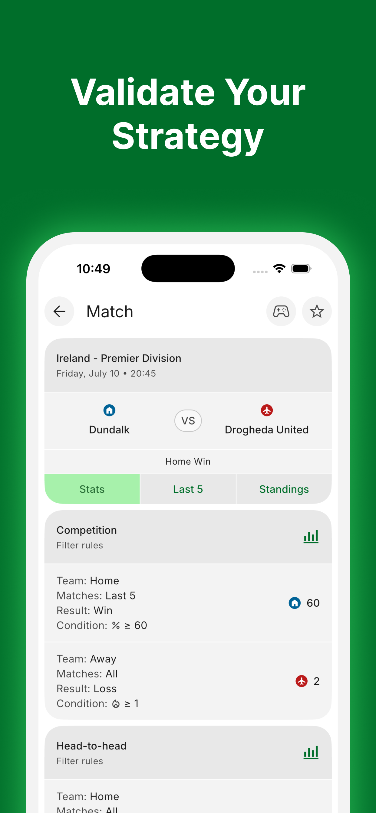 WinFinder - Soccer Stats screenshot 5