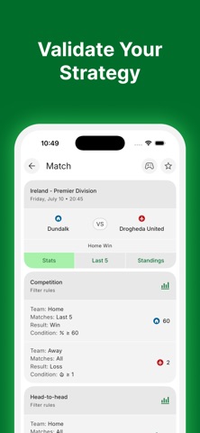 WinFinder - Soccer Stats Screenshot 5 of 8