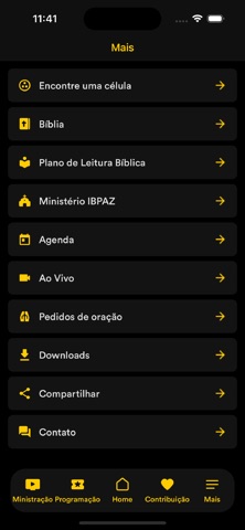 Ministério IBPAZ iPhone screenshot