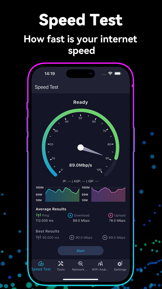 #1. Speed Test & WiFi Analyzer App (iOS) 作者: Huacen Co.,LTD