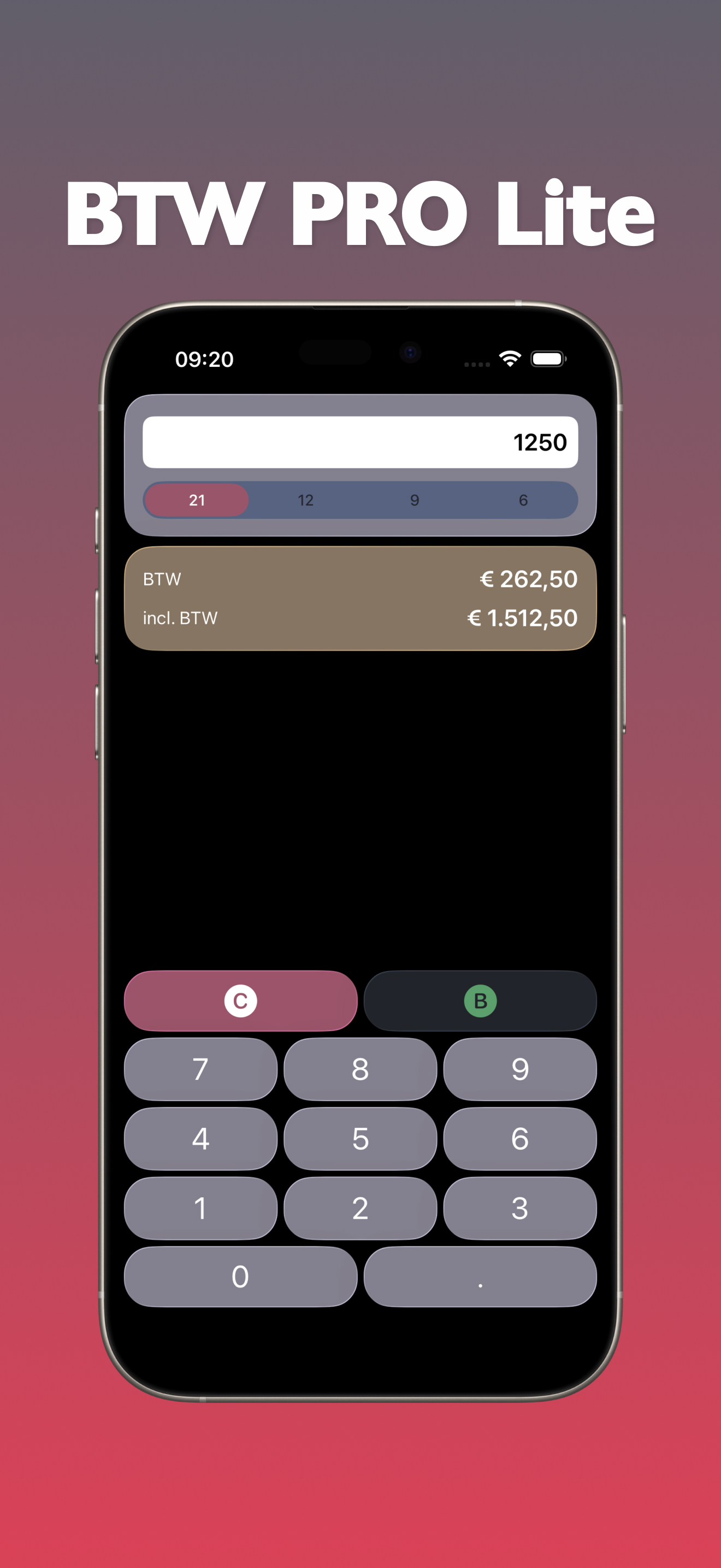 BTW Calculator Pro Lite