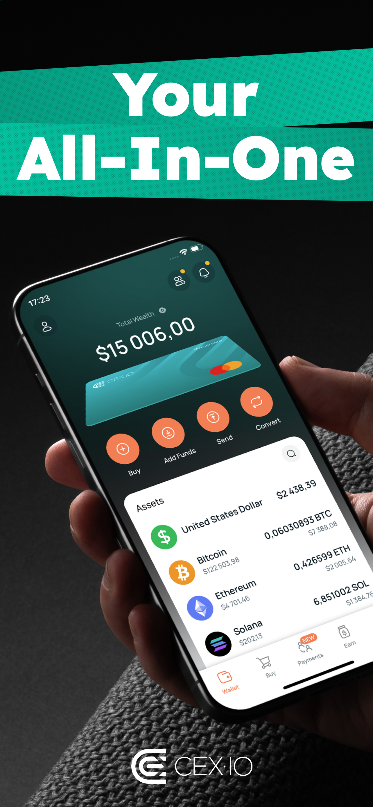 CEX.IO: Crypto Wallet/Exchange