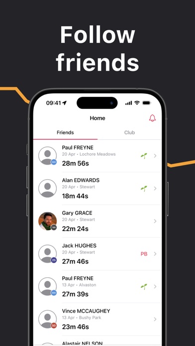 parkrunner - 5K results Screenshot