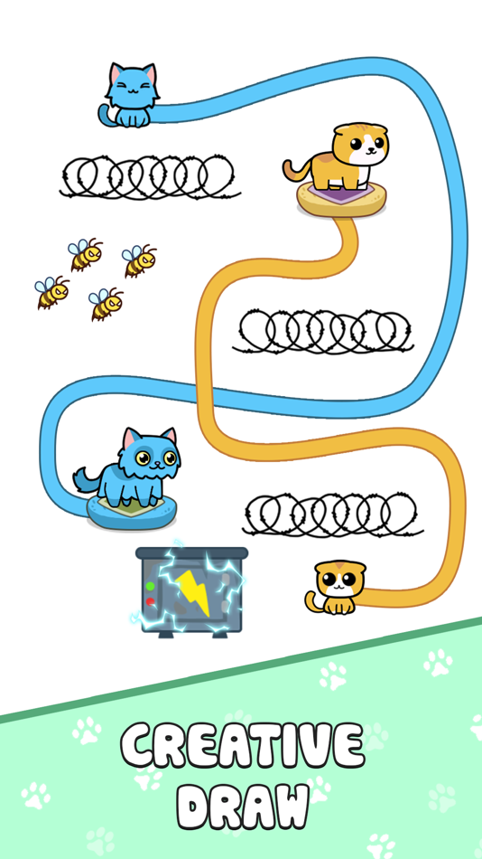 #3. Cat Rush: Draw Puzzle Game (iOS) 由: THAO NGUYEN THI