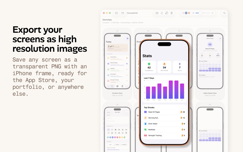 CanvasGrid screenshot 5