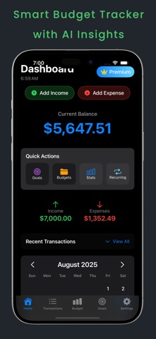 TrackDailyBudget Screenshot 1 of 5
