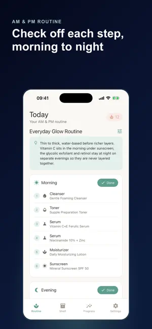 Skincare Routine: Tracker screenshot 1