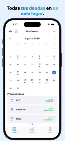 Deudos: Controla tus Deudas Screenshot 1 of 3