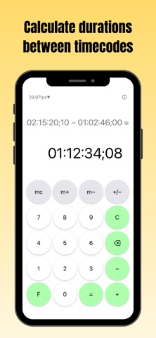 tcCalc - timecode & frame calc Screenshot 2 of 6