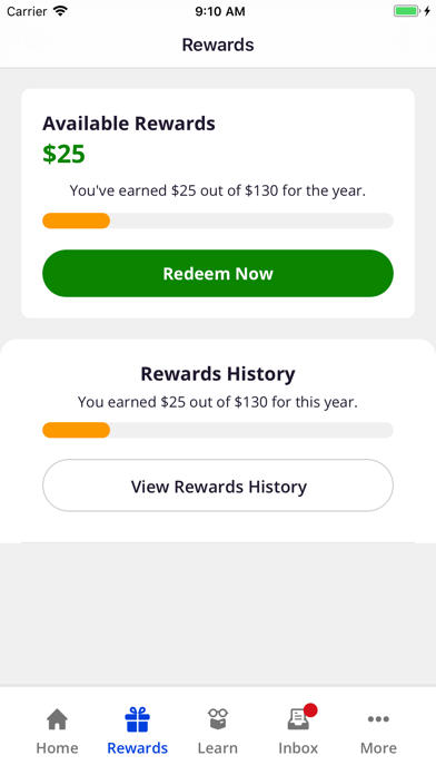 Blue Wellness Rewards Screenshot